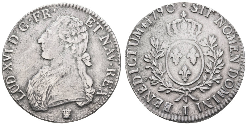 Europa und Übersee Frankreich
 Écu aux Lauriers I (28,32 g), 1790, Limoges, Gad...