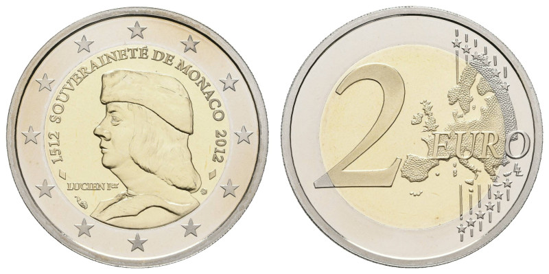 Europa und Übersee Monaco
 2 Euro, 2012, 500 Jahre Unabhängigkeit, in Ausgabeet...