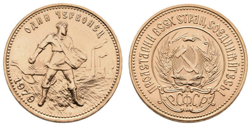 Europa und Übersee Russland Sowjetunion 1924-1991
 10 Rubel, Gold, 1979, Tscher...