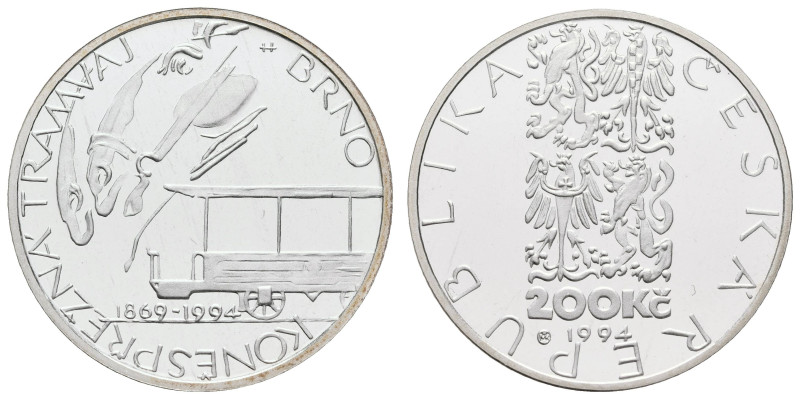 Europa und Übersee Tschechien
 200 Korun, 1994, 125. Jahrestag der Eröffnung de...