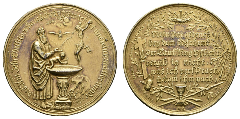 Medaillen Medaillen Deutschland vor 1900
 Augsburg, Vergoldete Bronzemedaille (...