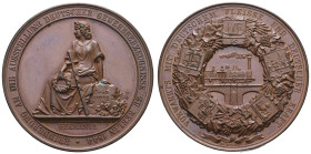 Medaillen Medaillen Deutschland vor 1900
 Berlin, Bronzemedaille (Dm. 45,2mm, ca. 50,5g), 1844, von Lorenz, Loos und Schilling, zur Erinnerung an die...