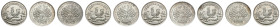 Medaillen Medaillen Deutschland vor 1900
 5 Silbermedaillen (Dm. 34,5mm, 14,7-15g), von Lorenz, 1884,1886-1889, auf den 2. Preis gwidmet vom Hamburg-...