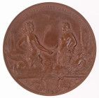 Medaillen Medaillen Deutschland vor 1900
 Schleswig, Wilhelm II., Bronzemedaille (94,62 g, 59,6 mm), 1895, E. Herter und O. Schultz, für die Gäste de...