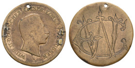 Medaillen Medaillen Deutschland vor 1900
 Preußen, Wilhelm II., Bronzetoken (Dm. 27mm, 6,68g), Porträt und Legende entspricht den Silber- und Goldmün...