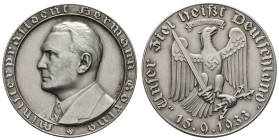 Medaillen Medaillen III. Reich
 Silbermedaille (Dm. 36,3mm, 24,6g), 1933, von F. Beyer, auf die Wahl von Hermann Göring zum preußischen Ministerpräsi...