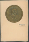 Medaillen Medaillen III. Reich
 Messingfarbene Flachreliefplatte, O ca. 61.5 mm, auf verschmutzter und an zwei Seiten beschnittener Blanko "Künstler-...