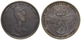 Medaillen Medaillen Ausland vor 1900
 Österreich, Gussmedaille aus Kupfer und Zink (75,04g), 1836, auf Maria Anna von Savoyen (1803-1884) und Ferdina...