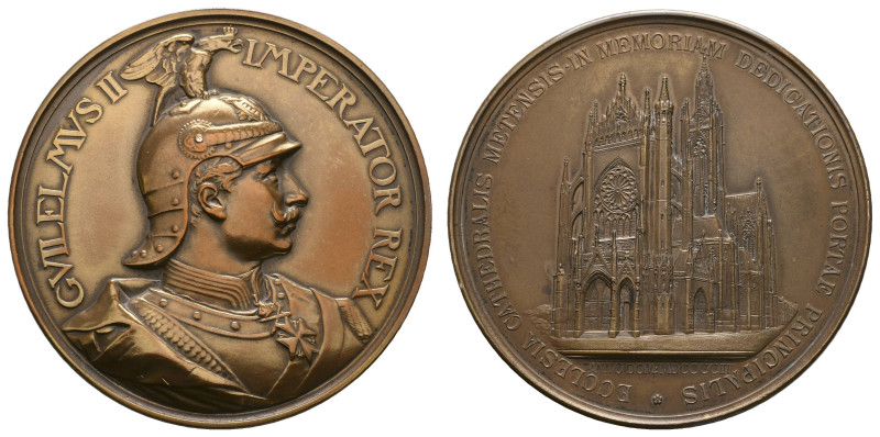 Medaillen Medaillen Deutschland nach 1900
 Frankreich, Metz, Wilhelm II., Bronz...