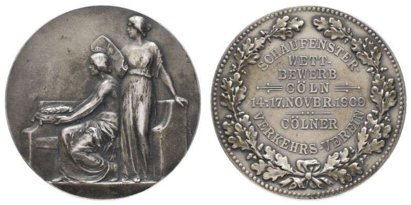 Medaillen Medaillen Deutschland nach 1900
 Köln, Silbermedaille (49,39g), 1909,...