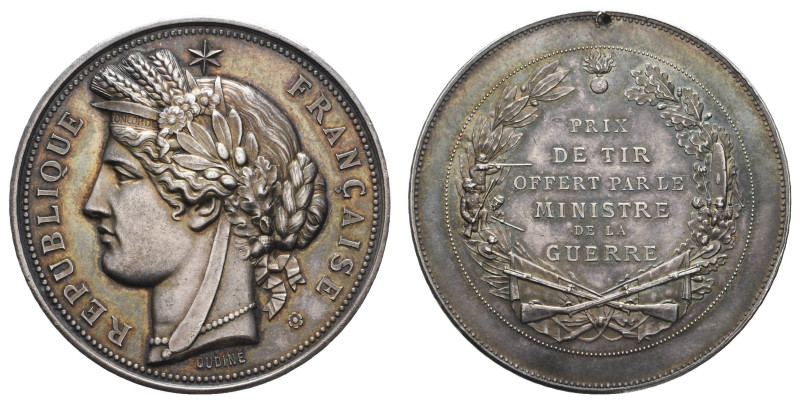 Medaillen Medaillen Ausland nach 1900
 Frankreich, Medaille (65.50g), Avers: Bü...