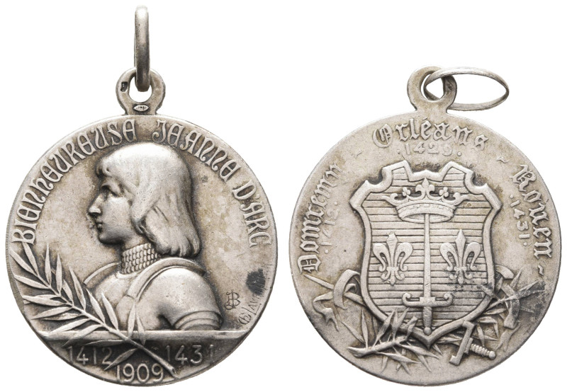 Medaillen Medaillen Ausland nach 1900
 Frankreich, tragbare Silbermedaille (Dm....