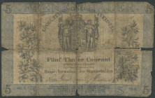 Banknoten Banknoten Altdeutsche Staaten
 Preußen. 5 Taler 1856 Königl. Preußische Kassenanweisung; 15.12.1856, Ser. X, Fol. 189, Erhaltung IV. P. 410...