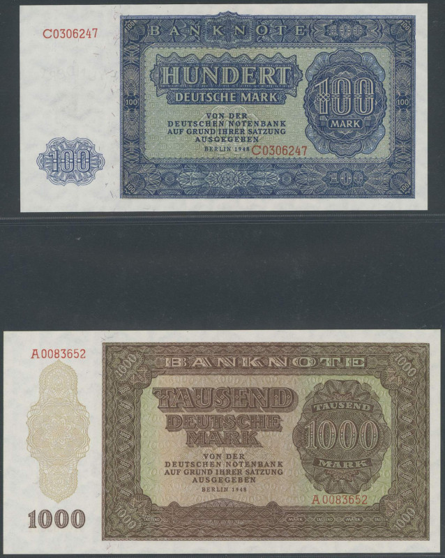 Banknoten Banknoten DDR
 Sowjetische Besatzungszone und DDR, 1948-1989, Komplet...