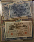 Banknoten Sammlungen Papiergeld
 Deutschland, interessante Sammlung Banknoten ab 1904-1929: Enthalten sind Reichsbanknoten und Kassenscheine aus dem ...