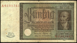 Banknoten Sammlungen Papiergeld
 Deutschland, Deutsche Rentenbank, Rentenbankscheine 1923-1937, Lot von 4 St.: 1 und 2 Rentenmark,1.11.1923, Reichsdr...