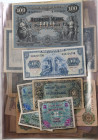 Banknoten Sammlungen Papiergeld
 Deutschland, Sammelsurium Banknoten und etw. Notgeld über 100 Stück: deutsch. Kaisereich, Inflation, BDL und Alliert...