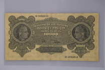 Banknoten Sammlungen Papiergeld
 Lot Polen Inflationsausgaben, 10. Tsd Marek- 10 Mill. Marek, 1922-1923, P. 32-37 und P. 39, untersch. II-III