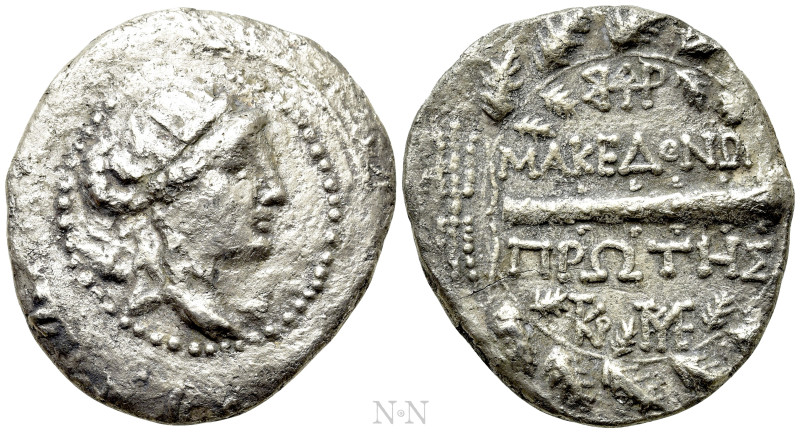 MACEDON UNDER ROMAN PROTECTORATE. First Meris. Tetradrachm (Circa 167-148 BC). A...