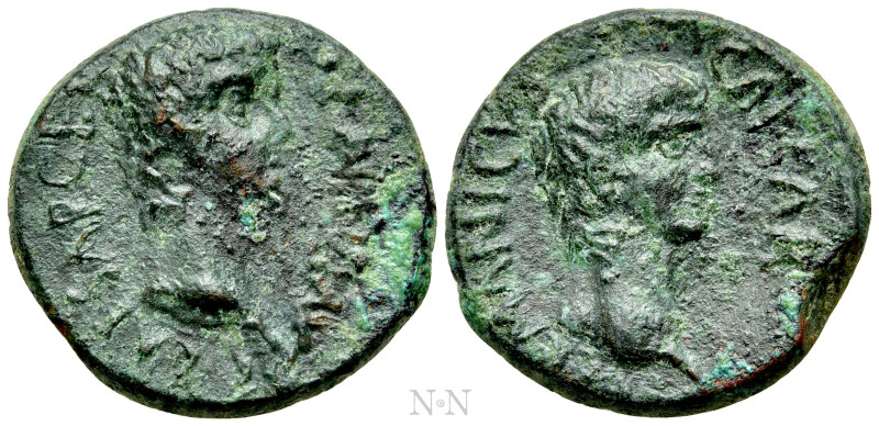 CRETE. Cnossus. Caligula with Germanicus (37-41). Ae. 

Obv: C CAESAR GERMANIC...