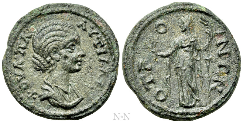 PHRYGIA. Otrus. Plautilla (Augusta, 202-205). Ae. 

Obv: ΦOVΛ ΠΛAVTIΛΛAC. 
Dr...