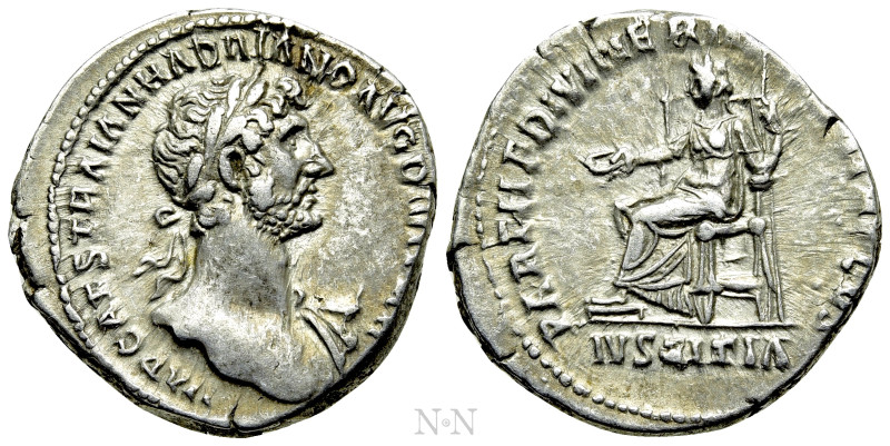 HADRIAN (117-138). Denarius. Rome. 

Obv: IMP CAES TRAIAN HADRIANO AVG DIVI TR...