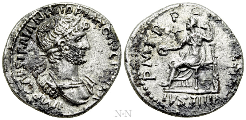 HADRIAN (117-138). Fourreé Denarius. Antioch. 

Obv: IMP CAES TRAIAN HADRIANO ...