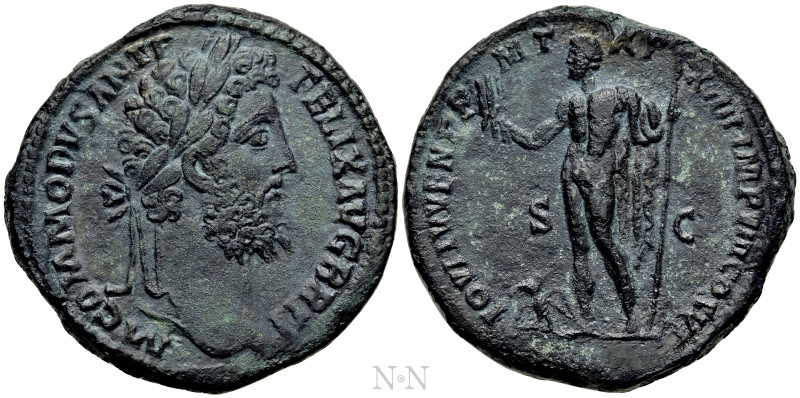 COMMODUS (177-192). Sestertius. Rome. 

Obv: M COMMODVS ANT P FELIX AVG BRIT. ...