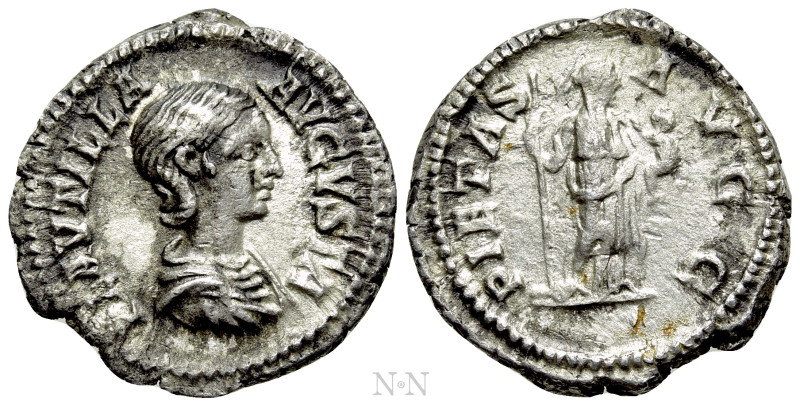 PLAUTILLA (Augusta, 202-205). Denarius. Rome. 

Obv: PLAVTILLA AVGVSTA. 
Drap...