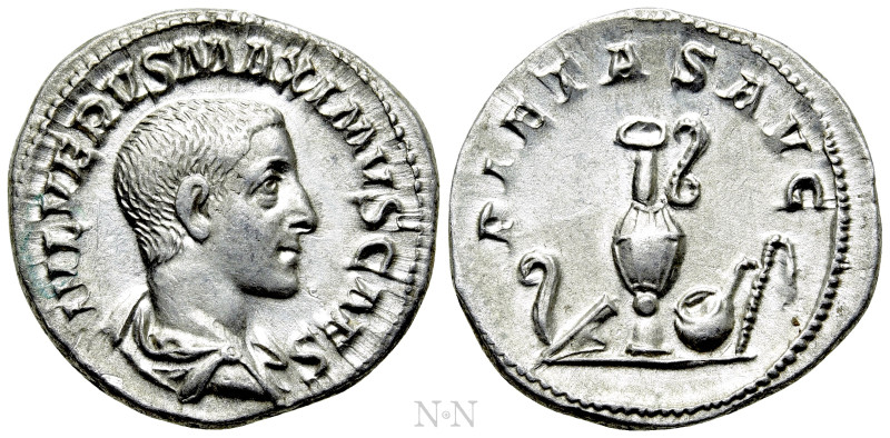 MAXIMUS (Caesar, 235/6-238). Denarius. Rome. 

Obv: IVL VERVS MAXIMVS CAES. 
...