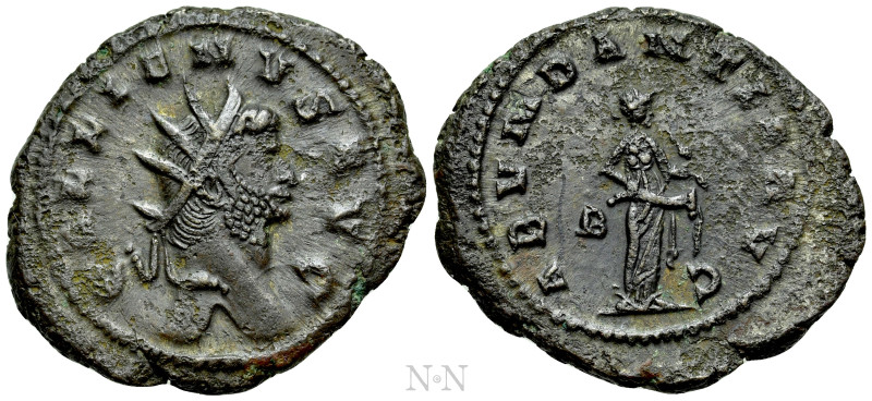 GALLIENUS (253-268). Antoninianus. Rome. 

Obv: GALLIENVS AVG. 
Radiate head ...