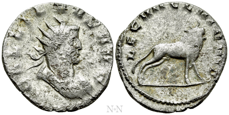 GALLIENUS (253-268). Antoninianus. Mediolanum. 

Obv: GALLIENVS AVG. 
Radiate...