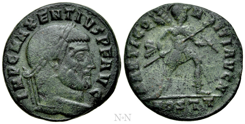 MAXENTIUS (309-312). Follis. Ostia. 

Obv: IMP C MAXENTIVS P F AVG. 
Laureate...