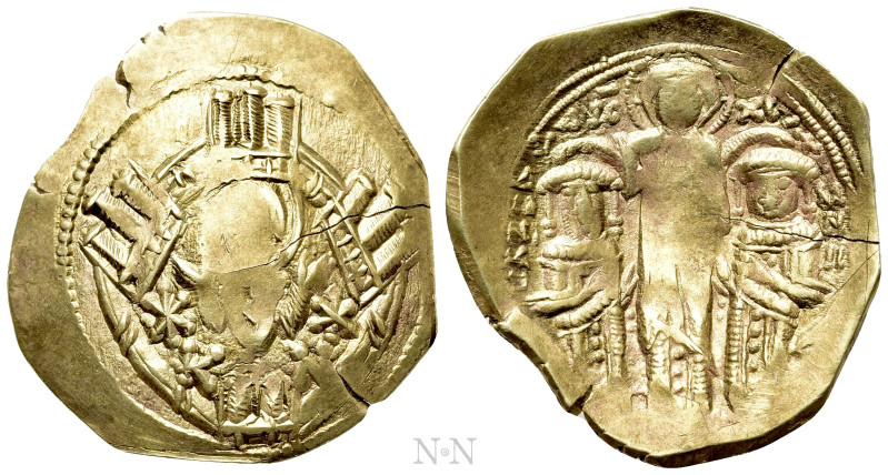 ANDRONICUS II PALAEOLOGUS with MICHAEL IX (1282-1328). GOLD Hyperpyron. Constant...