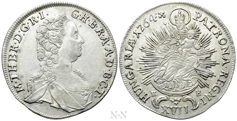 HOLY ROMAN EMPIRE. Maria Theresia (1740-1780). 17 Kreuzer (1764-KB). Kremnitz. ...