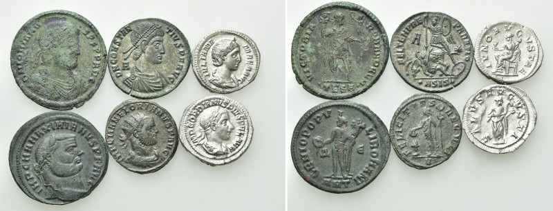 7 Roman Coins. 

Obv: .
Rev: .

. 

Condition: See picture.

Weight: g....