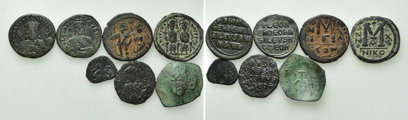 7 Byzantine Coins. 

Obv: .
Rev: .

. 

Condition: See picture.

Weight...