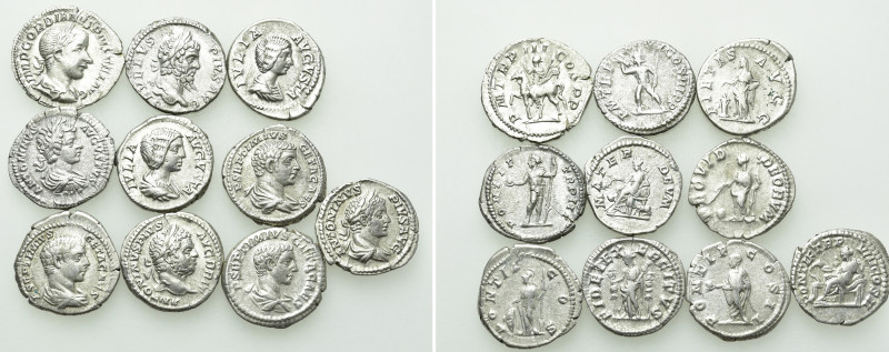 10 Roman Denarii. 

Obv: .
Rev: .

. 

Condition: See picture.

Weight:...