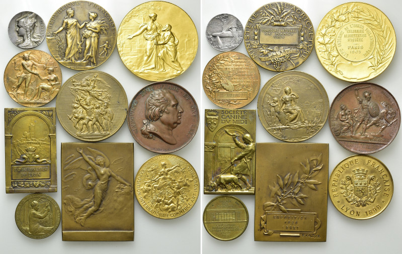 10 Medals Related to France. 

Obv: .
Rev: .

. 

Condition: See picture....