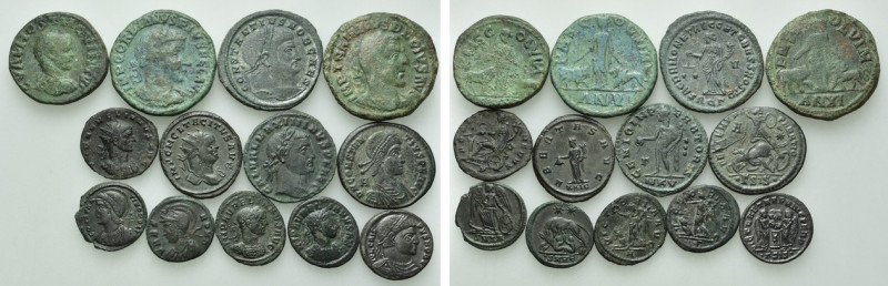 13 Roman Coins. 

Obv: .
Rev: .

. 

Condition: See picture.

Weight: g...