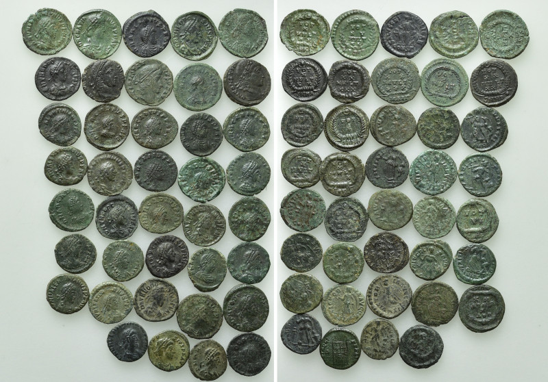 39 Late Roman Minimi. 

Obv: .
Rev: .

. 

Condition: See picture.

Wei...