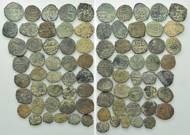 Circa 40 Islamic Coins. 

Obv: .
Rev: .

. 

Condition: See picture.

W...