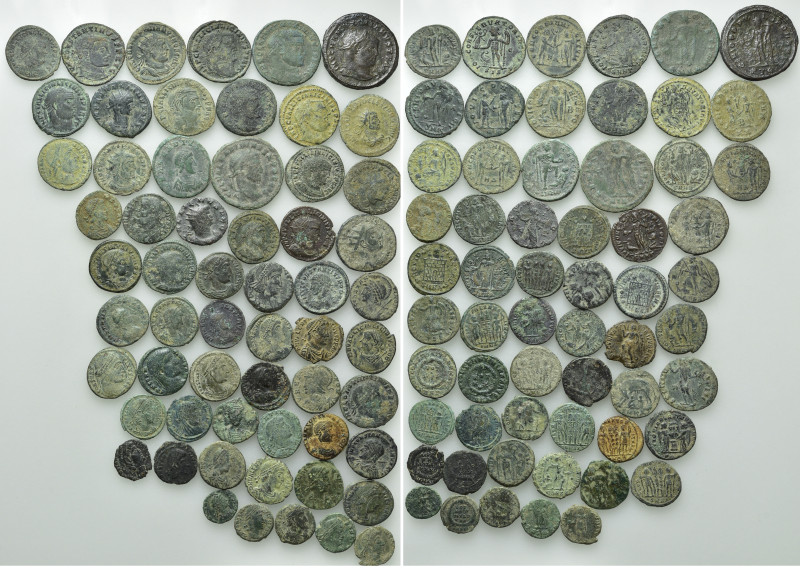 Circa 60 Roman Coins. 

Obv: .
Rev: .

. 

Condition: See picture.

Wei...