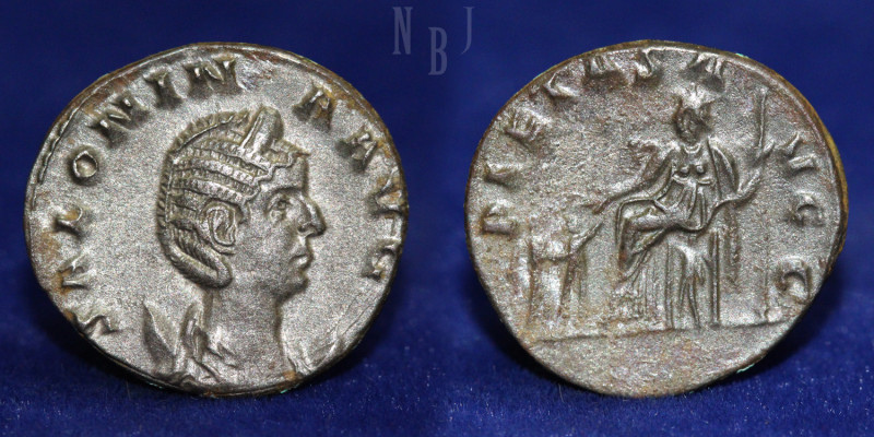 ROMAN EMPIRE: Salonina, Augusta, 254-268 AD. AR Antoninianus, Rome, 256-257 AD. ...