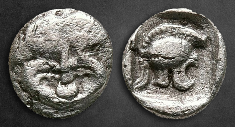 Thraco-Macedonian Region. Uncertain mint circa 500-300 BC. 
Hemiobol AR

7 mm...