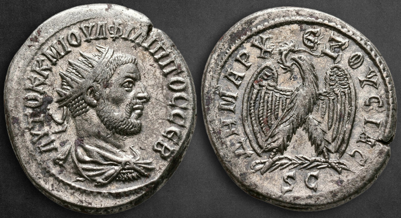 Seleucis and Pieria. Antioch. Philip I Arab AD 244-249. 
Billon-Tetradrachm

...