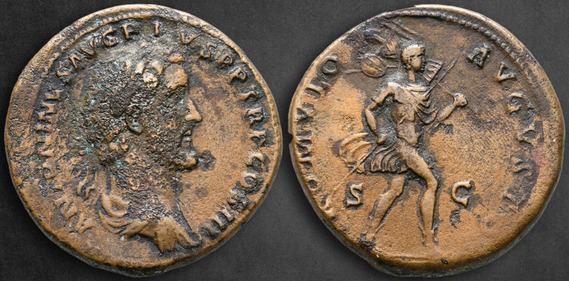 Antoninus Pius AD 138-161. Struck circa AD 140-144. Rome
Sestertius Æ

34 mm,...