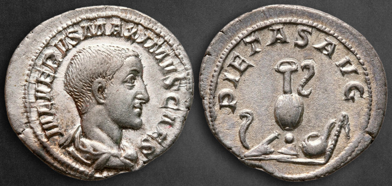 Maximus, Caesar AD 236-238. Rome
Denarius AR

21 mm, 2,85 g

IVL VERVS MAXI...