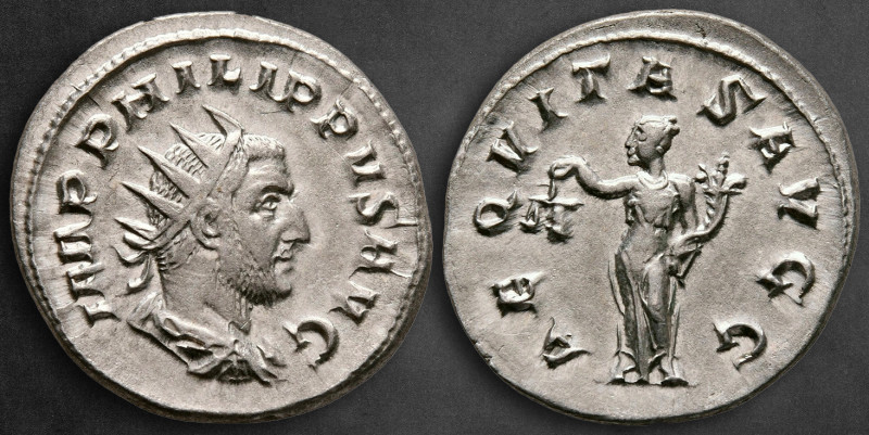 Philip I Arab AD 244-249. Struck AD 247. Rome
Antoninianus AR

23 mm, 4,00 g...