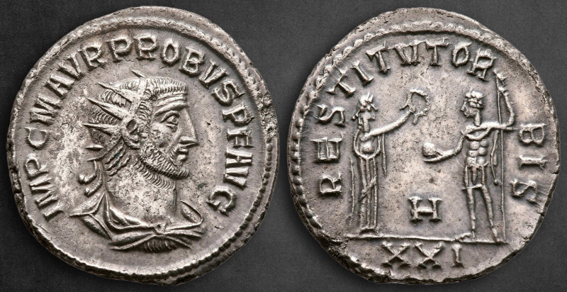 Probus AD 276-282. Antioch
Antoninianus Æ silvered

22 mm, 3,60 g

IMP C M ...